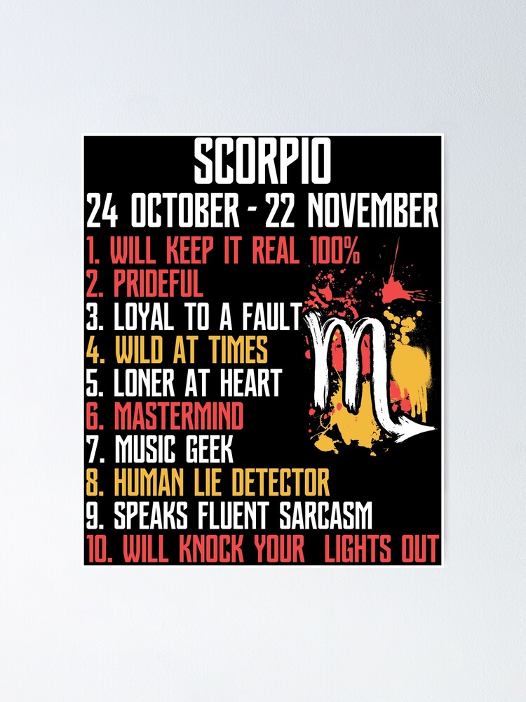 Scorpio Facts Zodiac Sign Birthday