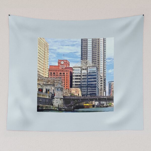 Item preview, Chicago IL - Water Taxi Passing Under Lyric Opera Bridge designed and sold by Susan Savad.