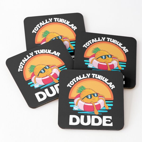 Item preview, Vintage Totally Tubular Dude Floating Pineapple Tubing Funny designed and sold by RGRamsey.