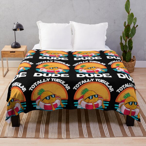 Item preview, Vintage Totally Tubular Dude Floating Pineapple Tubing Funny designed and sold by RGRamsey.