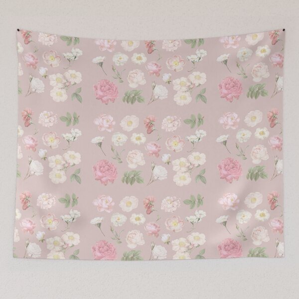Item preview, Blush Pink Floral Painting designed and sold by newburyboutique.