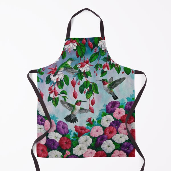Item preview, Hummingbirds and Fuchsias Purple designed and sold by csforest.