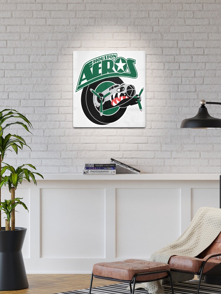 Houston Aeros defunct hockey team emblem vintage | Mounted Print