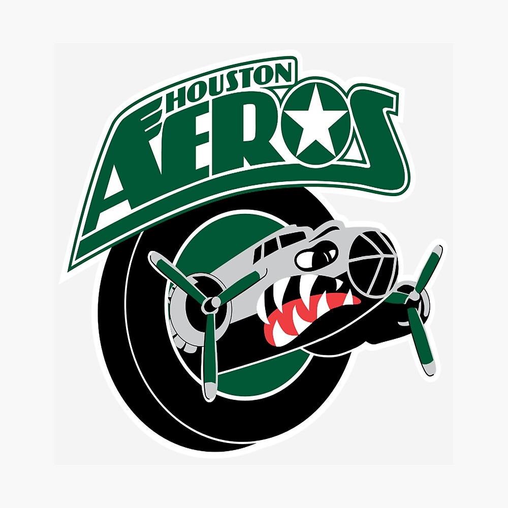 Houston Eros Antiguo banderín de hockey WHA 