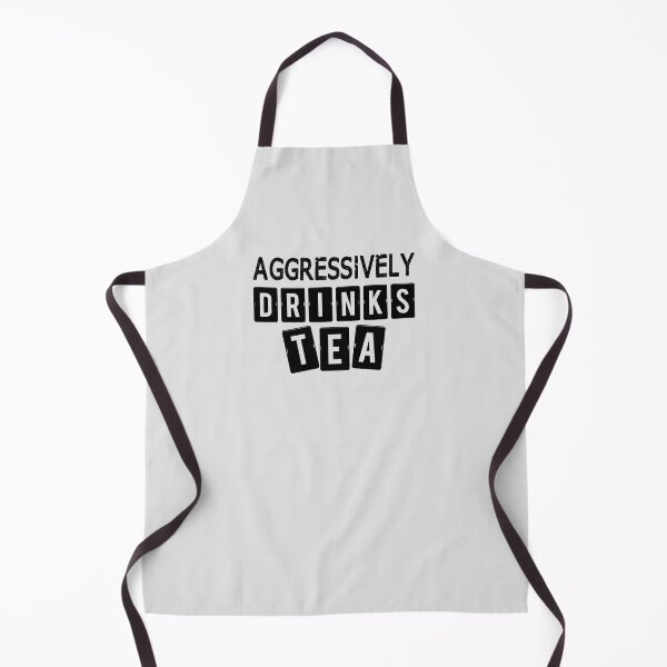 Item preview, Aggressively Drinks Tea Funny Tea Quote Gift designed and sold by JooArtPrints ★★★★★.