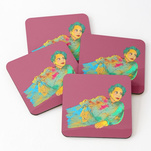 Item preview, Hannah Arendt abstract painting pose designed and sold by KennyLucky.