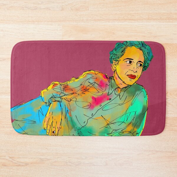 Item preview, Hannah Arendt abstract painting pose designed and sold by KennyLucky.