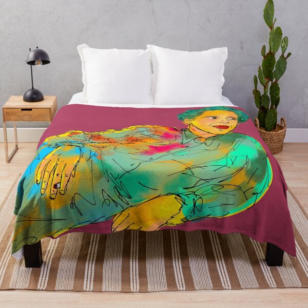 Item preview, Hannah Arendt abstract painting pose designed and sold by KennyLucky.