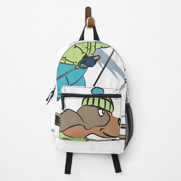 Item preview, Cute Dog Skiing in the Winter Mountains designed and sold by pixelspantry.
