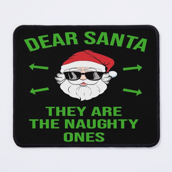 Item preview, Christmas Holiday Funny Santa Green on Black designed and sold by AlteredAtelier.