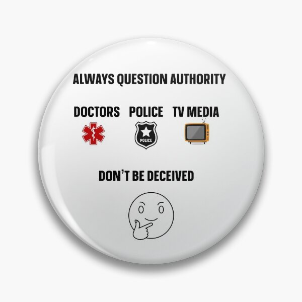 Item preview, Always Question Authority designed and sold by ArtCollectables.
