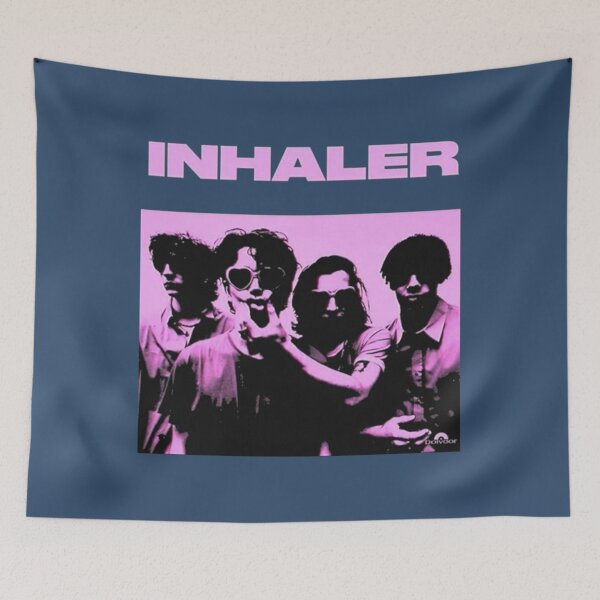 Item preview, inhaler band Indie Guitar Rock    designed and sold by TheShirtsBar.