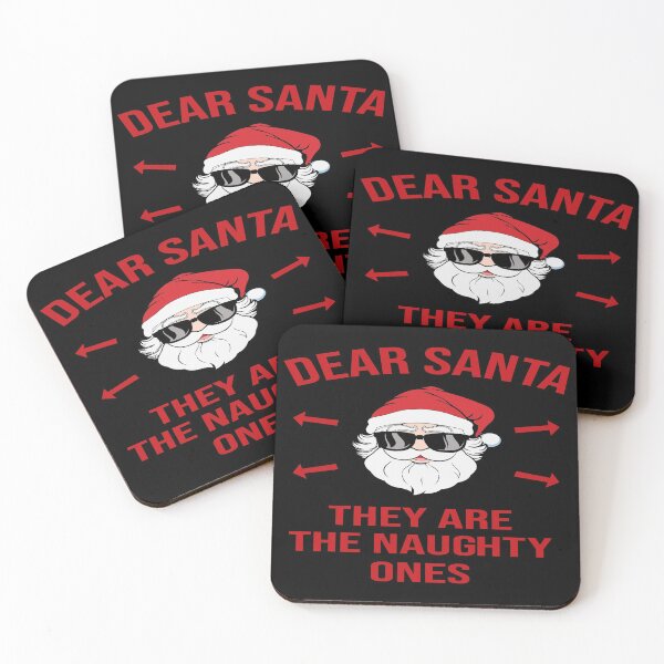 Item preview, Christmas Holiday Funny Santa Red on Black designed and sold by AlteredAtelier.