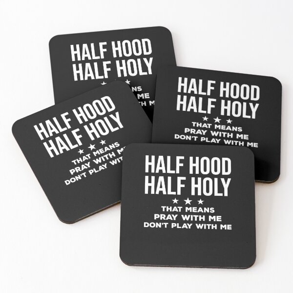 Item preview, Half Hood Half Holy That Means Pray With Me Don't Play With Me Shirt, Holy Enough to Pray for You Shirt, Holy With A Hint Of Hood Shirt designed and sold by aymob.