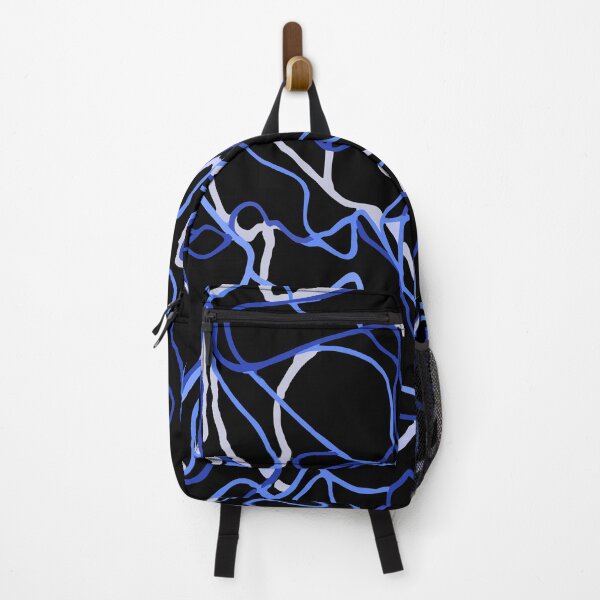 Item preview, Blue abstract lines designed and sold by angelisart.
