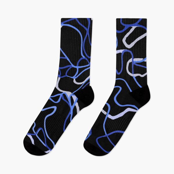 Item preview, Blue abstract lines designed and sold by angelisart.