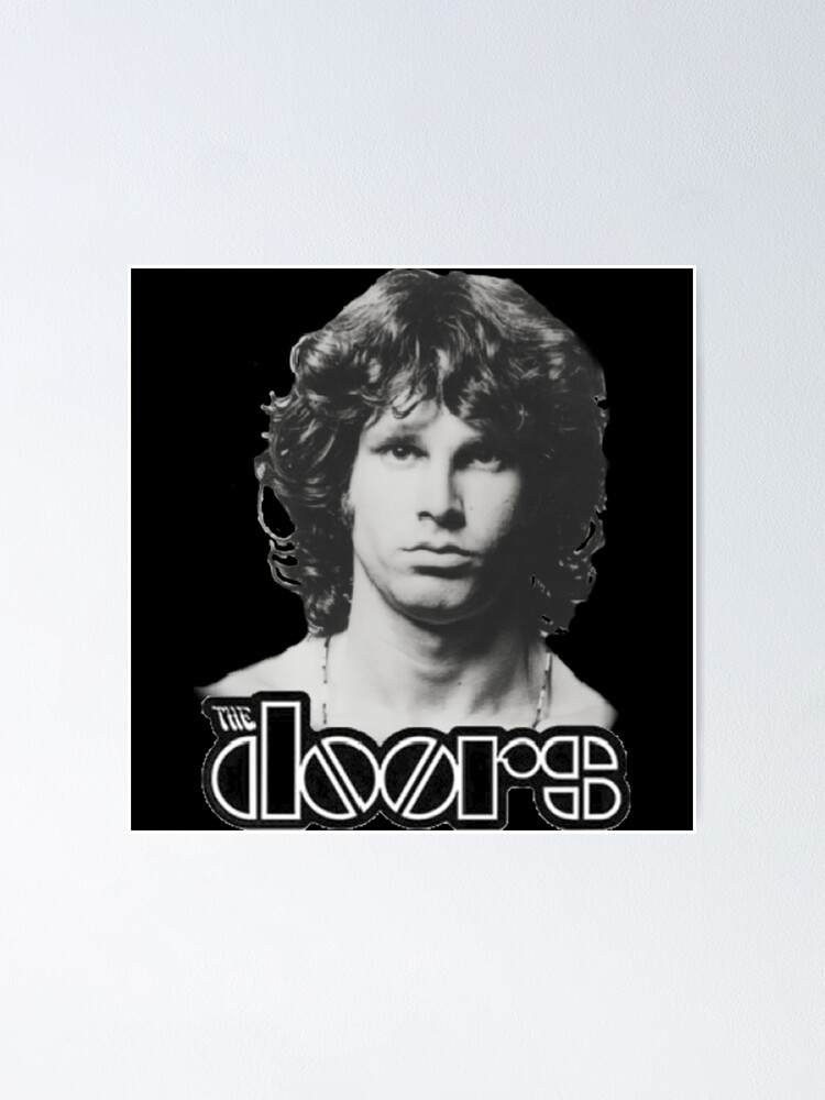 The Doors Jim Morrison Band Rock Poster By Juniliann Redbubble