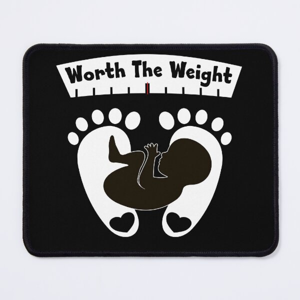Item preview, Worth The Weight - Baby shower gift maternity uplifting affirmation quote for expecting Mothers designed and sold by allmarkmade.