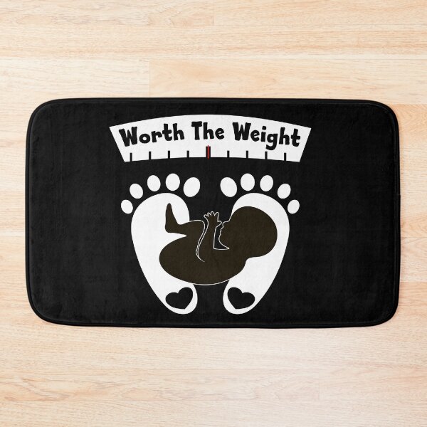 Item preview, Worth The Weight - Baby shower gift maternity uplifting affirmation quote for expecting Mothers designed and sold by allmarkmade.