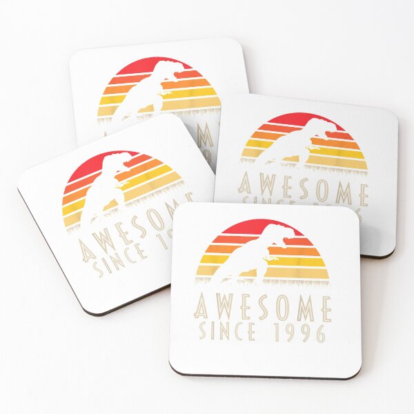 Item preview, 24th Birthday Gift - Awesome Since 1996 90s Dinosaur T-Shirt designed and sold by BaderUlas.