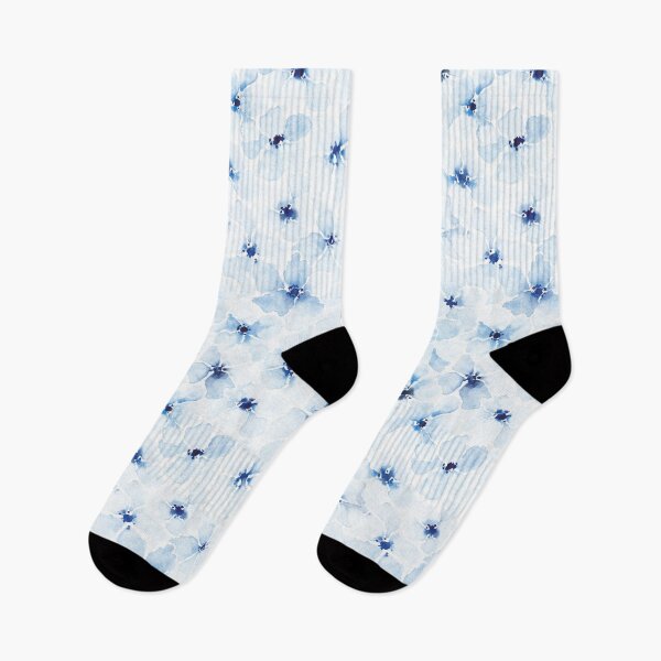 Item preview, Softness blue floral pattern designed and sold by IrinaIkar.