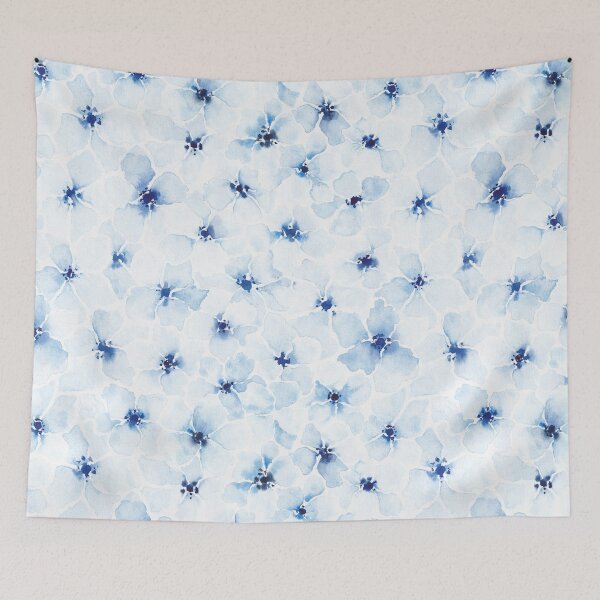 Item preview, Softness blue floral pattern designed and sold by IrinaIkar.