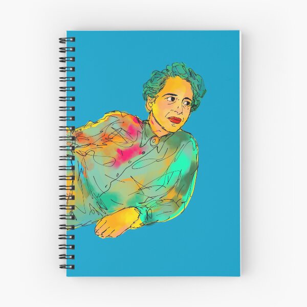 Item preview, Hannah Arendt abstract painting pose Blue designed and sold by KennyLucky.