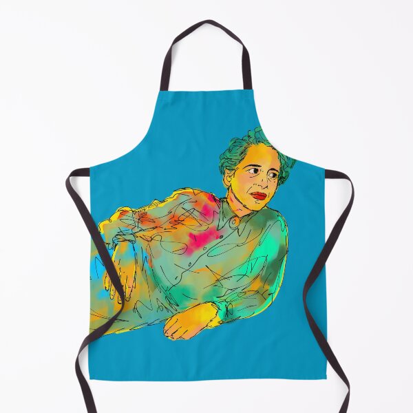 Item preview, Hannah Arendt abstract painting pose Blue designed and sold by KennyLucky.