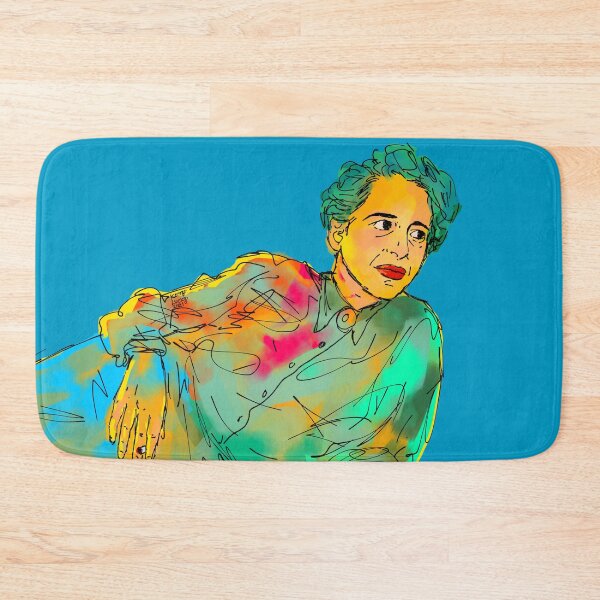 Item preview, Hannah Arendt abstract painting pose Blue designed and sold by KennyLucky.