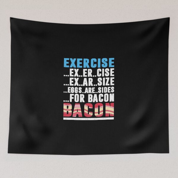 Item preview, Exercise Bacon Gym Workout Funny  designed and sold by Steria7890.