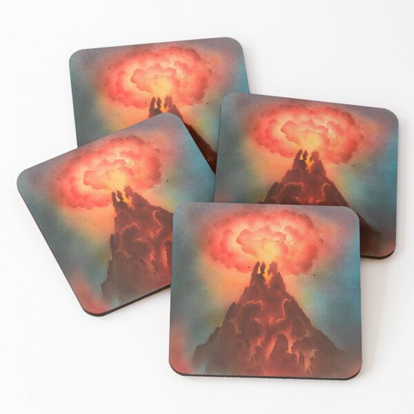 Item preview, mountian mystical volcano eruption designed and sold by Bert Englefield.