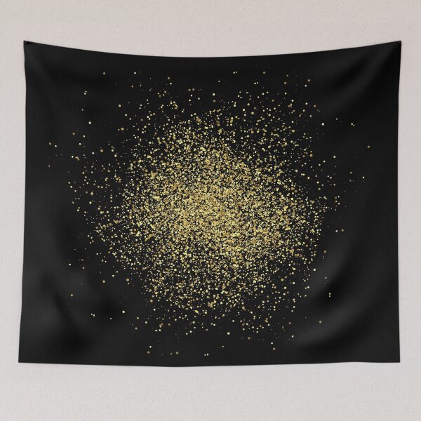 Item preview, Gold & Black Glitter Explosion designed and sold by idovedesign.