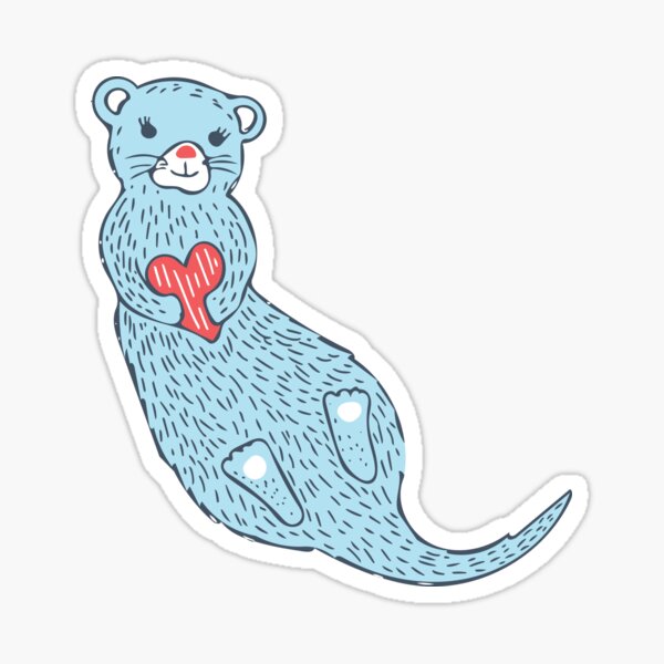 Item preview, Otterly in Love designed and sold by Jacqueline Hurd.