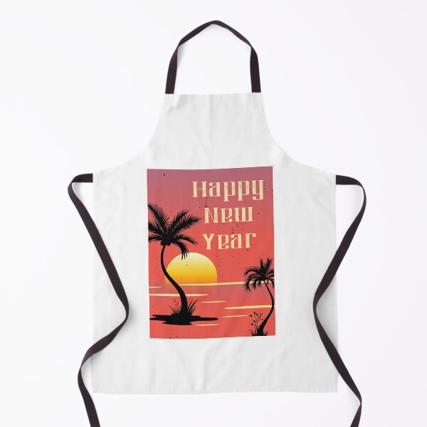Item preview, Happy New Year Celebration California Beach Vector Graphics designed and sold by Cre8iveSkill.