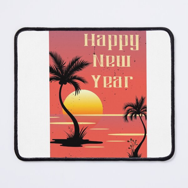 Item preview, Happy New Year Celebration California Beach Vector Graphics designed and sold by Cre8iveSkill.