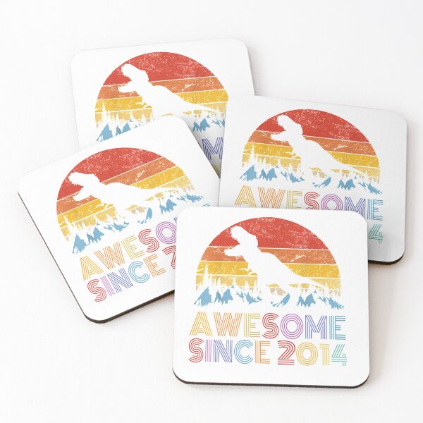 Item preview, 7th Birthday Dinosaur 7 Year Old Boy Kids Awesome Since 2014 T-Shirt designed and sold by AweOrlan.