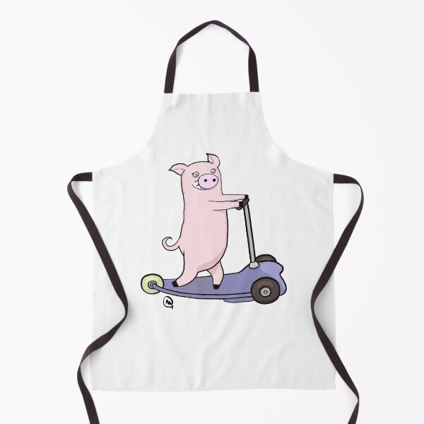 Item preview, Funny Pig On Scooter - Hipster Animal  designed and sold by ViewerEqualsPhoton.