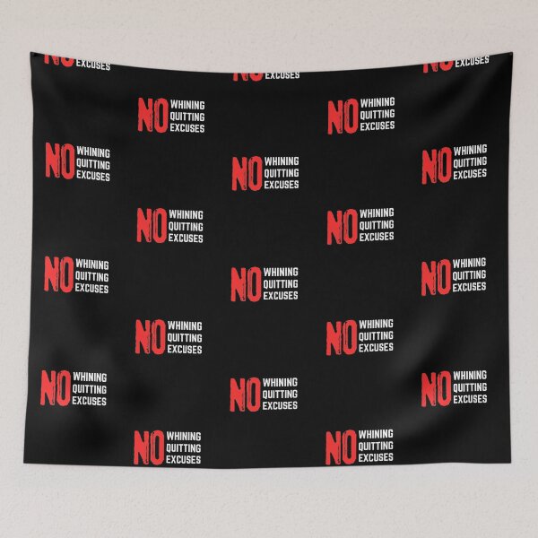 Item preview, No Whining No Quitting No Excuses designed and sold by Joy Poddar.