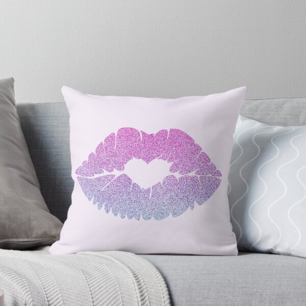 Item preview, Glitter Lips Kiss Plump Heart Sparkles Pink Purple Ombre Lipstick Makeup designed and sold by Simplyy  Unique.
