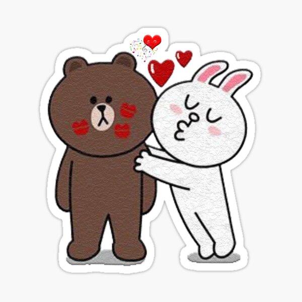 Braunbär und Cony Sticker
