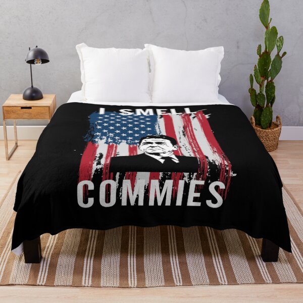 Item preview, I Smell Commies, Funny Ronald Reagan designed and sold by GutsyShop.