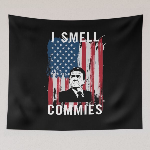Item preview, I Smell Commies, Funny Ronald Reagan designed and sold by GutsyShop.