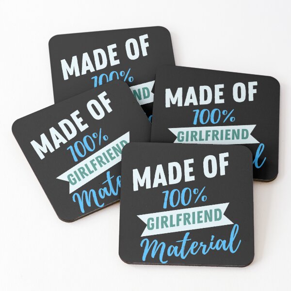 Item preview, Made Of Girlfriend Material Golden- Funny Elegant Love designed and sold by MAEffects.