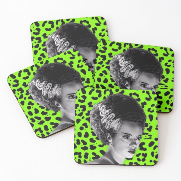 Item preview, Bride of Frankenstein punk leopard  designed and sold by Spooky Witch Dream.