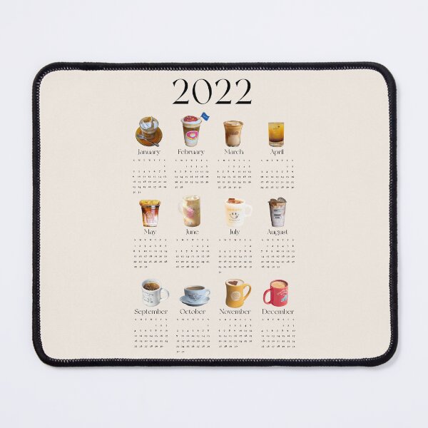 Item preview, 2022 Aesthetic Calendar for Coffee Lovers designed and sold by SerenaChoe.