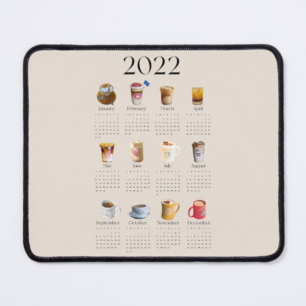 Item preview, 2022 Aesthetic Calendar for Coffee Lovers designed and sold by SerenaChoe.