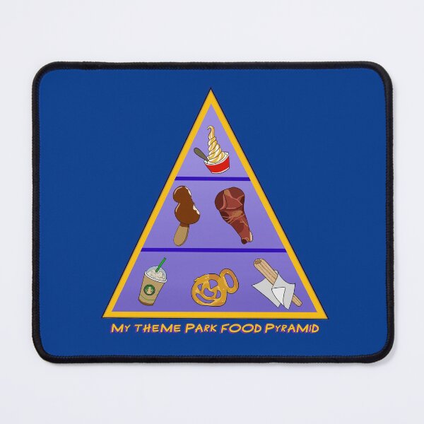 Item preview, Theme Park Food Pyramid - Parkhopper Passholder Family Fun designed and sold by Smagnaferous.