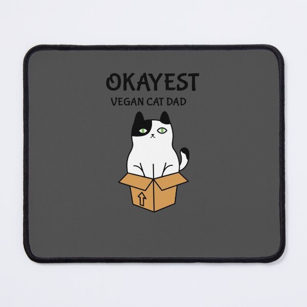 Item preview, OKAYEST Vegan Cat Dad Fathers designed and sold by PleiWell.