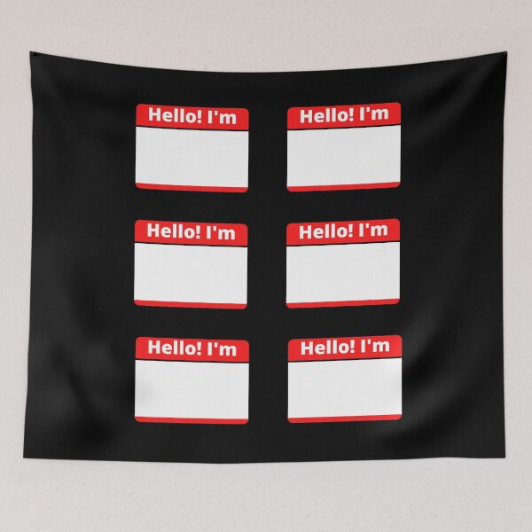 Item preview, Hello I'm Empty Label Sticker Set designed and sold by infazbdeen.