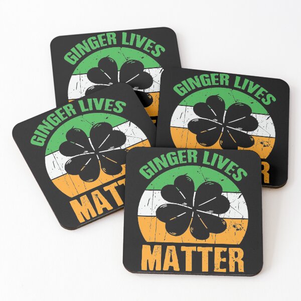 Item preview, Ginger Lives Matter Four Leaf Clover Vintage St Patrick Day designed and sold by SARAHKUHNS.